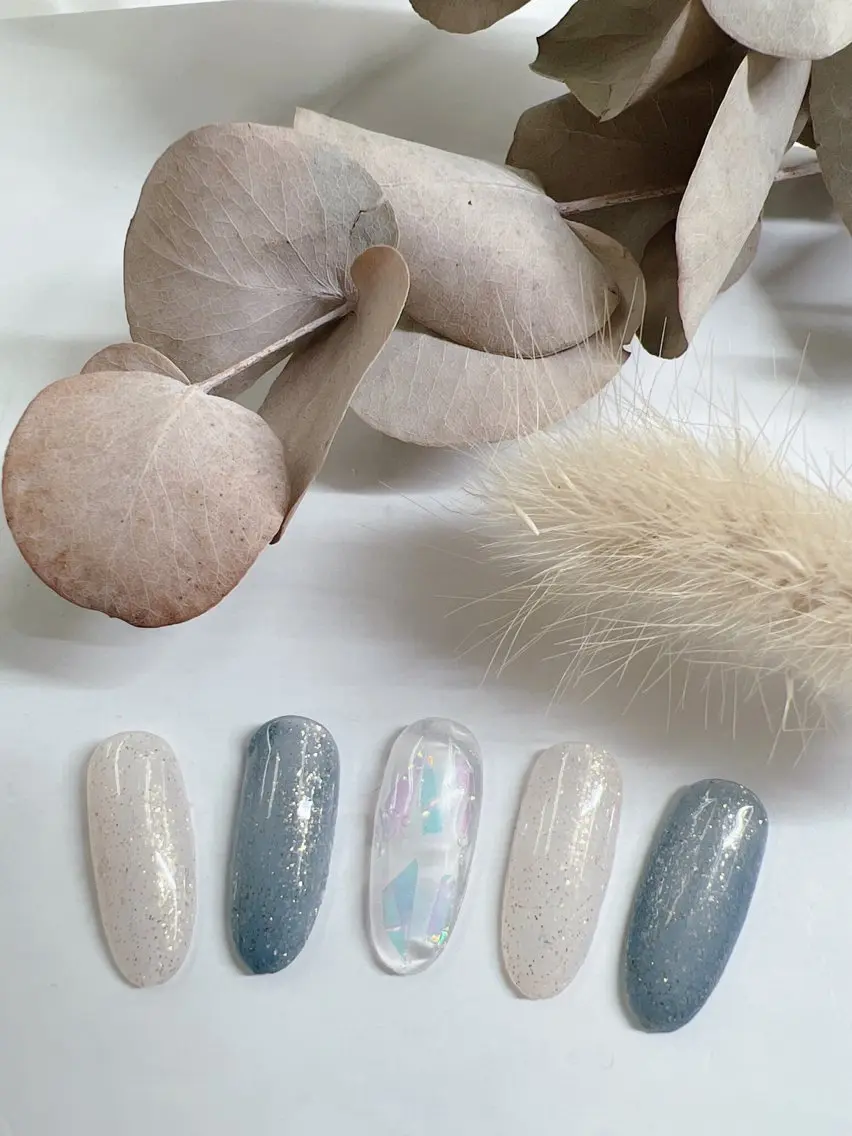 ショート ハンドネイル OCEAN nail パラジェル　取扱い店のネイルデザイン