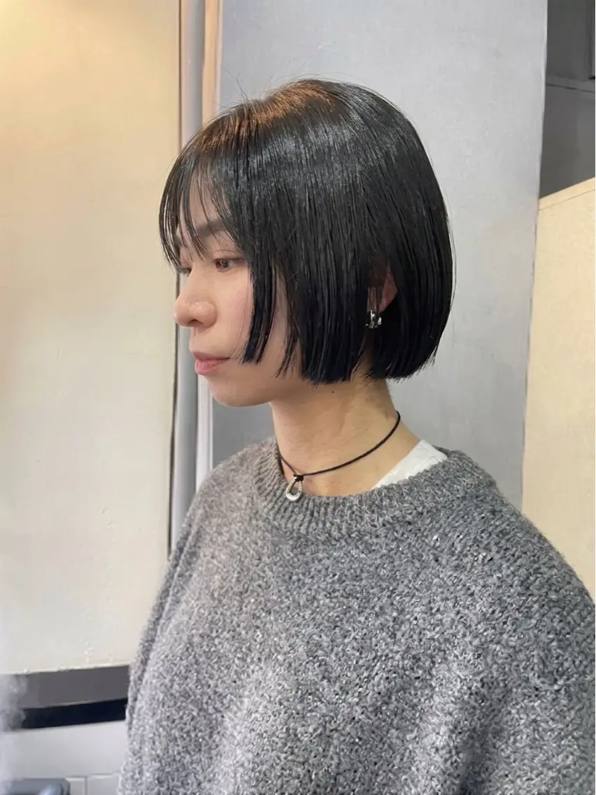 ショート ボブ 自然に垢抜ける/髪質 改善/CHIEMIのヘアスタイル