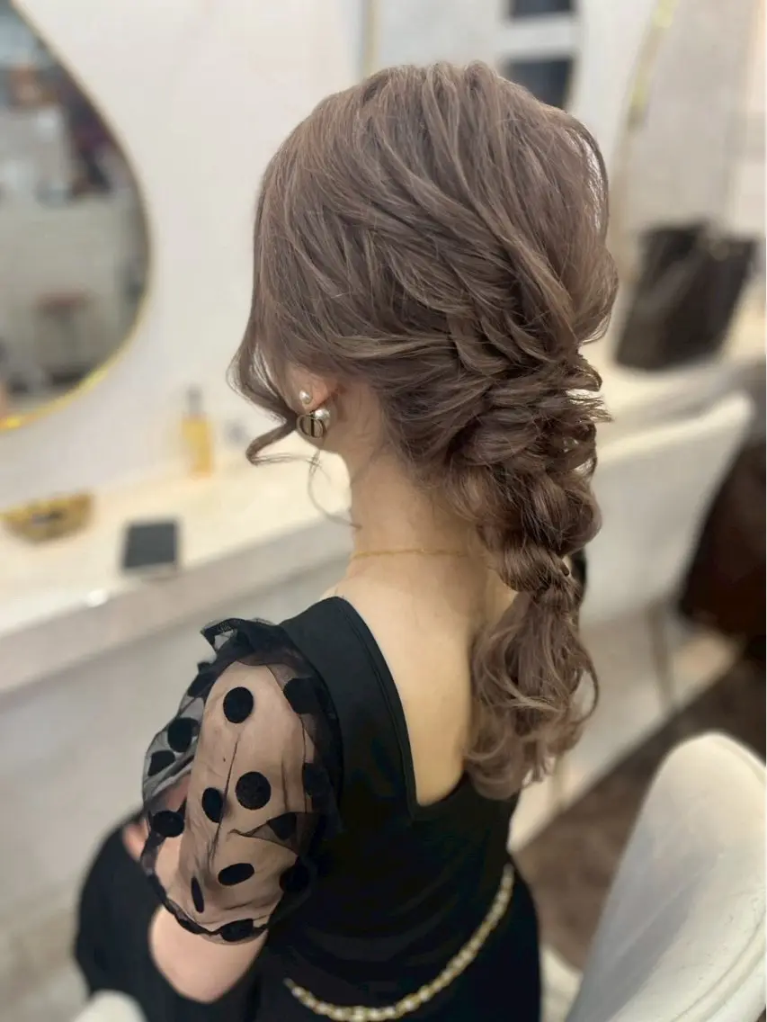ロング ヘアアレンジ 🖤💄心葉💄🖤 /ワンカラー🪄のヘアスタイル