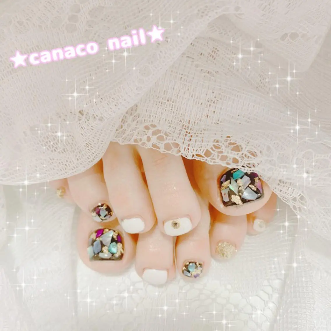 ネイル フットネイル ジェルネイル ベテランネイル cnc  nailのネイルデザイン