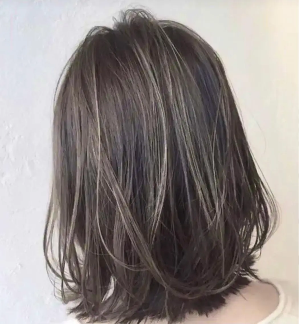 ミディアム カラー アッシュ ダークアッシュ ハイライトカラー イエローカラー ハイライト ヘアカラー トリートメント ケア剤オタク×海外 ヘア長谷川裕起のヘアスタイル