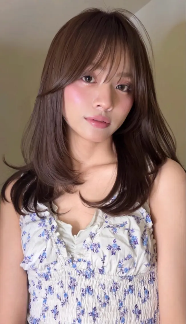 セミロング カラー ケアカラー ヘアカラー 小顔ボブ jilblanカホのヘアスタイル