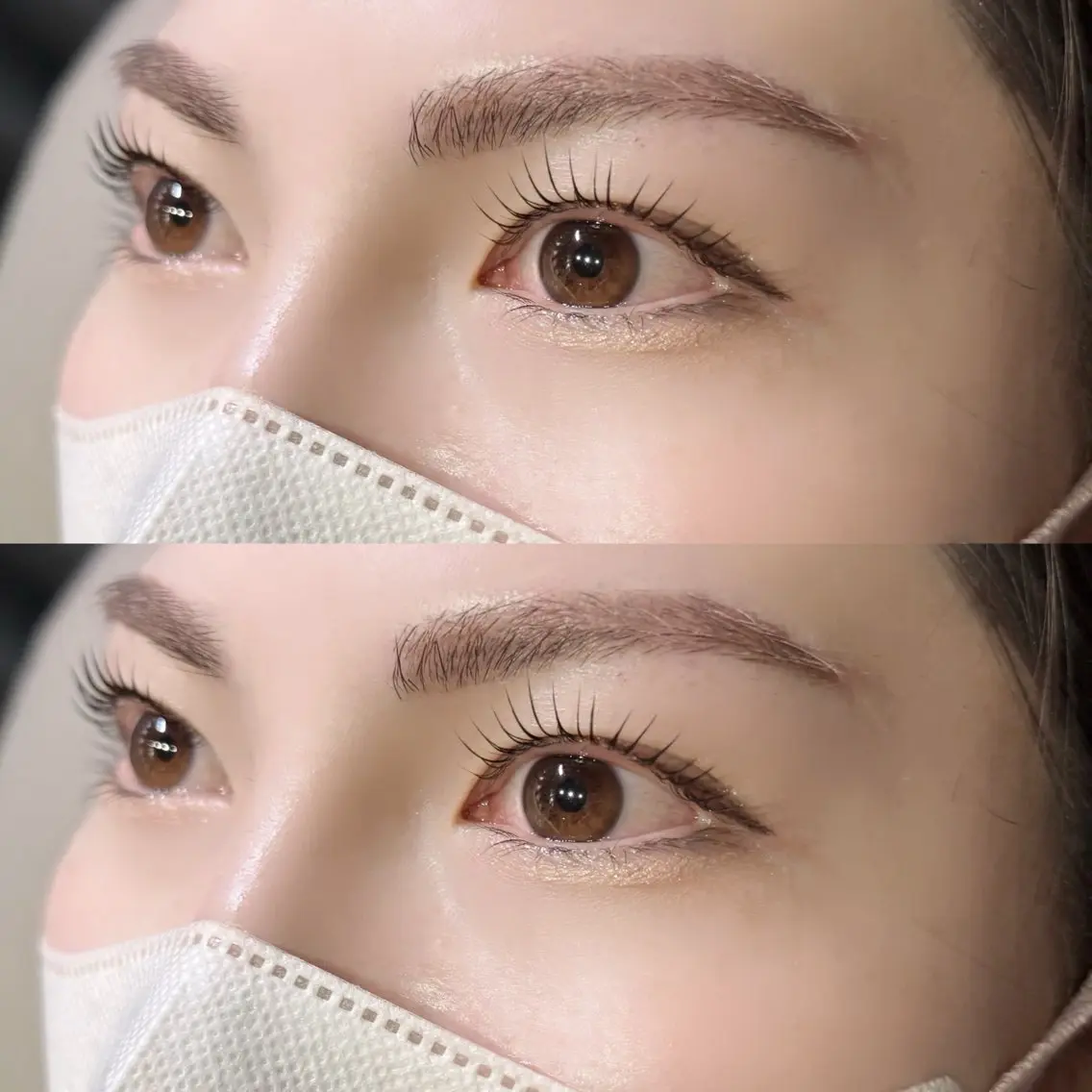 𝐦𝐢𝐧𝐢𝐦𝐨限定💛ᩚ❮まつ毛+眉毛❯パリジェンヌラッシュリフト×美眉スタイリング(WAX)間引き+メイク込の写真