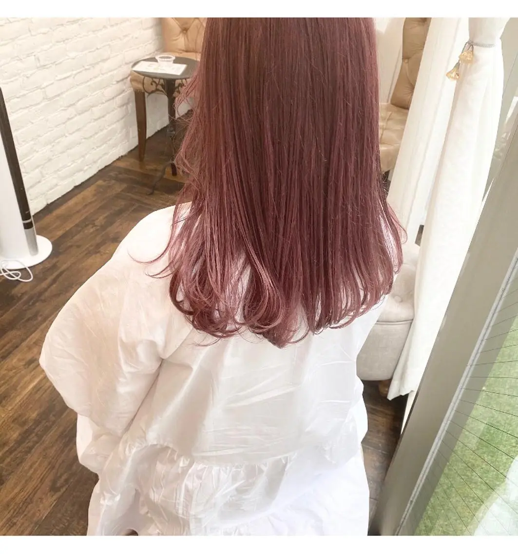 セミロング カラー ヘアカラー トリートメント 酸性縮毛矯正 梅田茶屋町 Juriのヘアスタイル