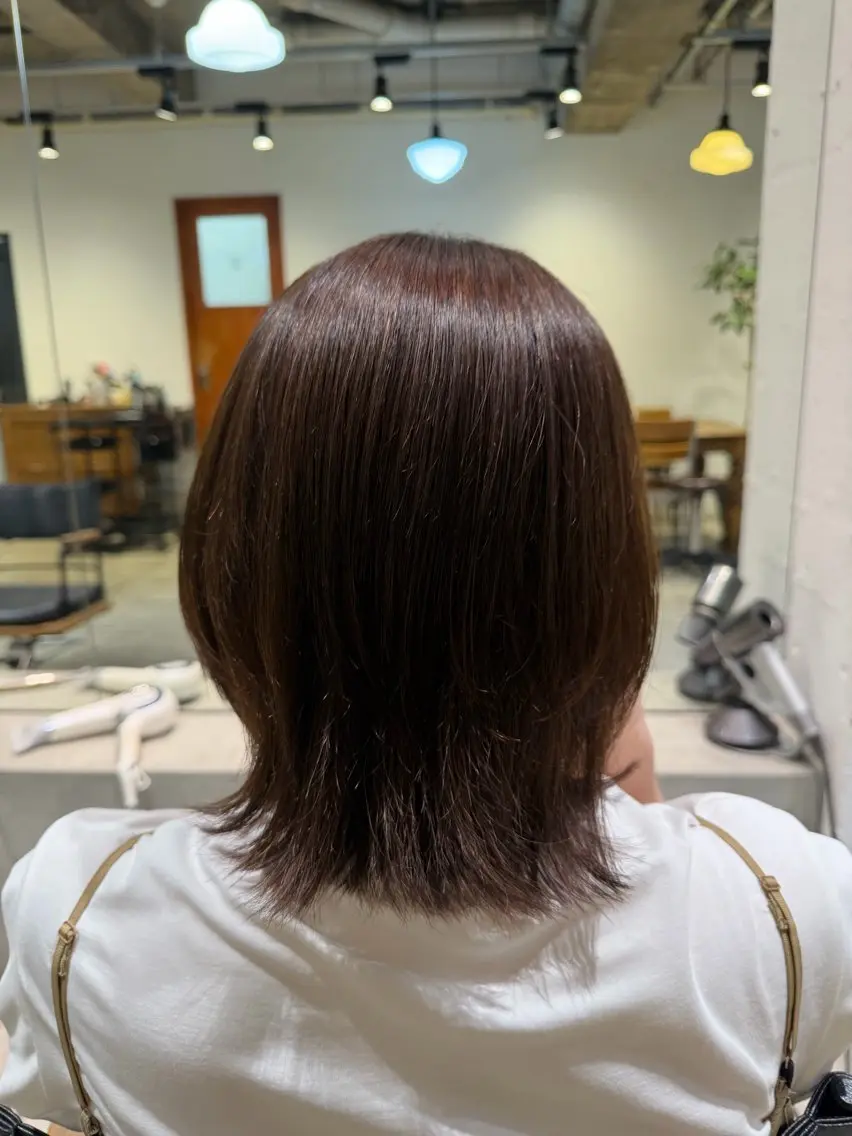 ミディアム ヘアカラー トリートメント メンズカットカラー/ ヘッドスパ☾/ユナのヘアスタイル