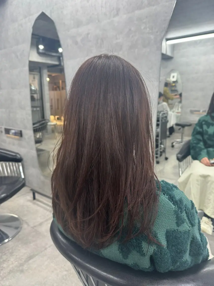 ロング カラー カット ヘアカラー トリートメント You/透明感カラー レイヤーカット/ボブのヘアスタイル
