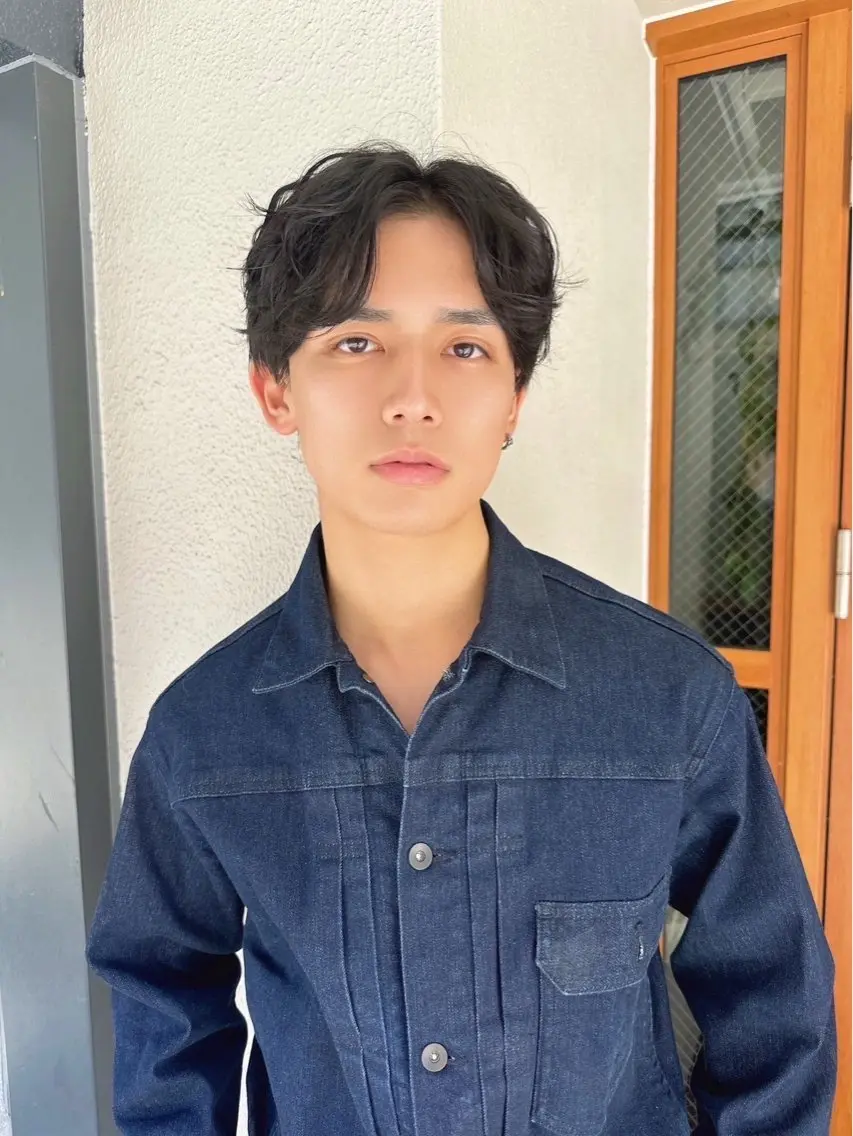 メンズ カット パーマ ナチュラルな仕上がり 🫧💜nakanoのヘアスタイル