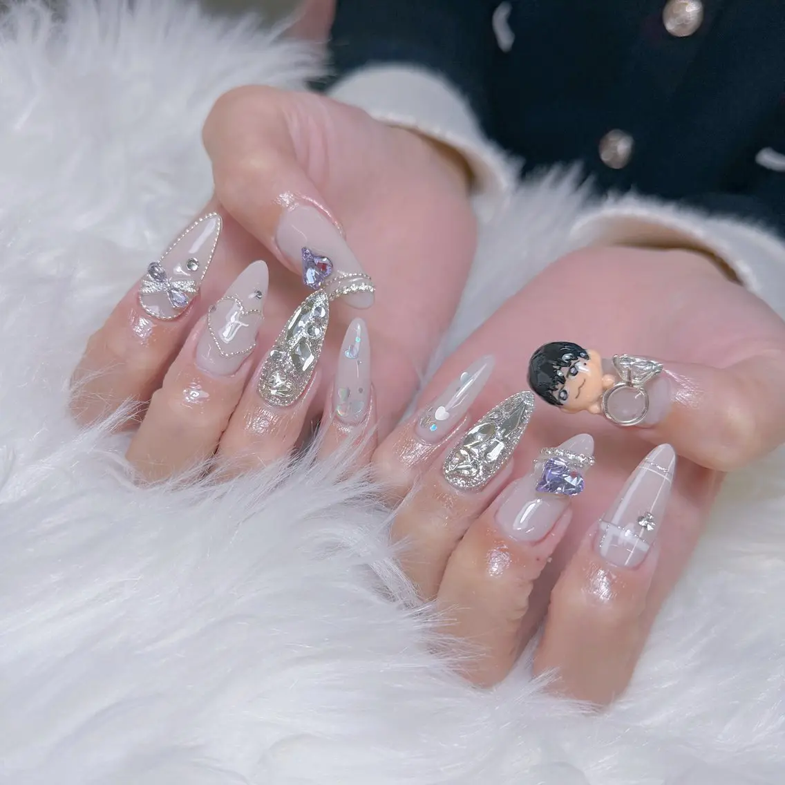ネイル 韓国ネイル 持ち込み ニュアンスネイル ワンホンネイル ハンドネイル Mio Nailのネイルデザイン