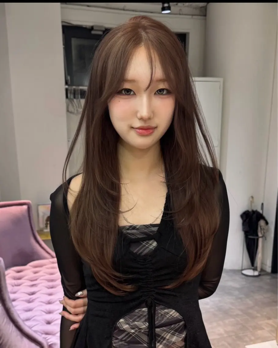 ロング ヘアカラー 堂本 陽のヘアスタイル