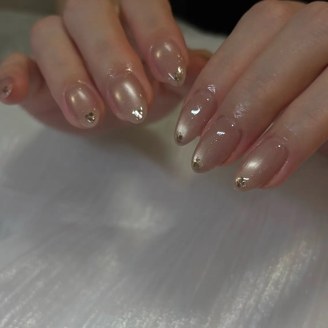 ネイル ジェルネイル 氷ネイル・うるうるネイル マグネットネイル ハンドネイル Lélia nailのネイルデザイン