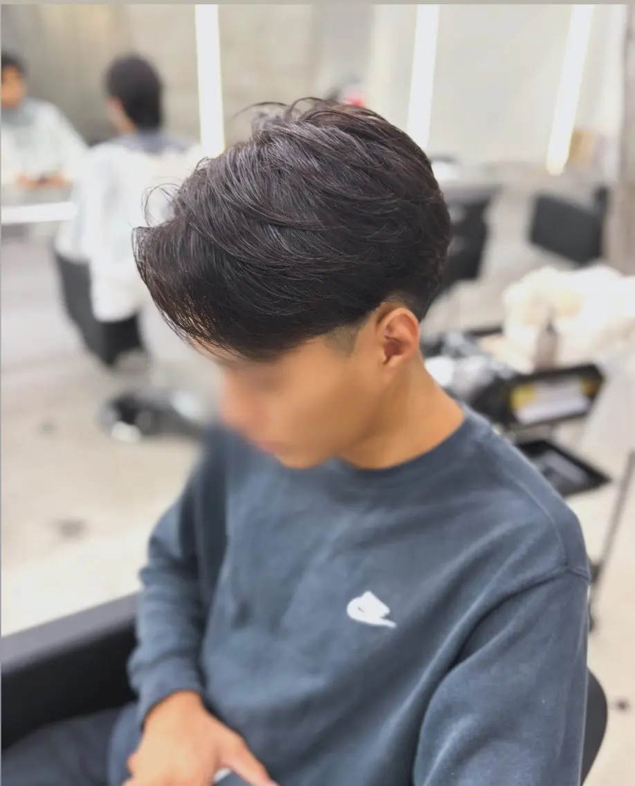 パーマ メンズ カット パーマ 山田 瑛司のヘアスタイル