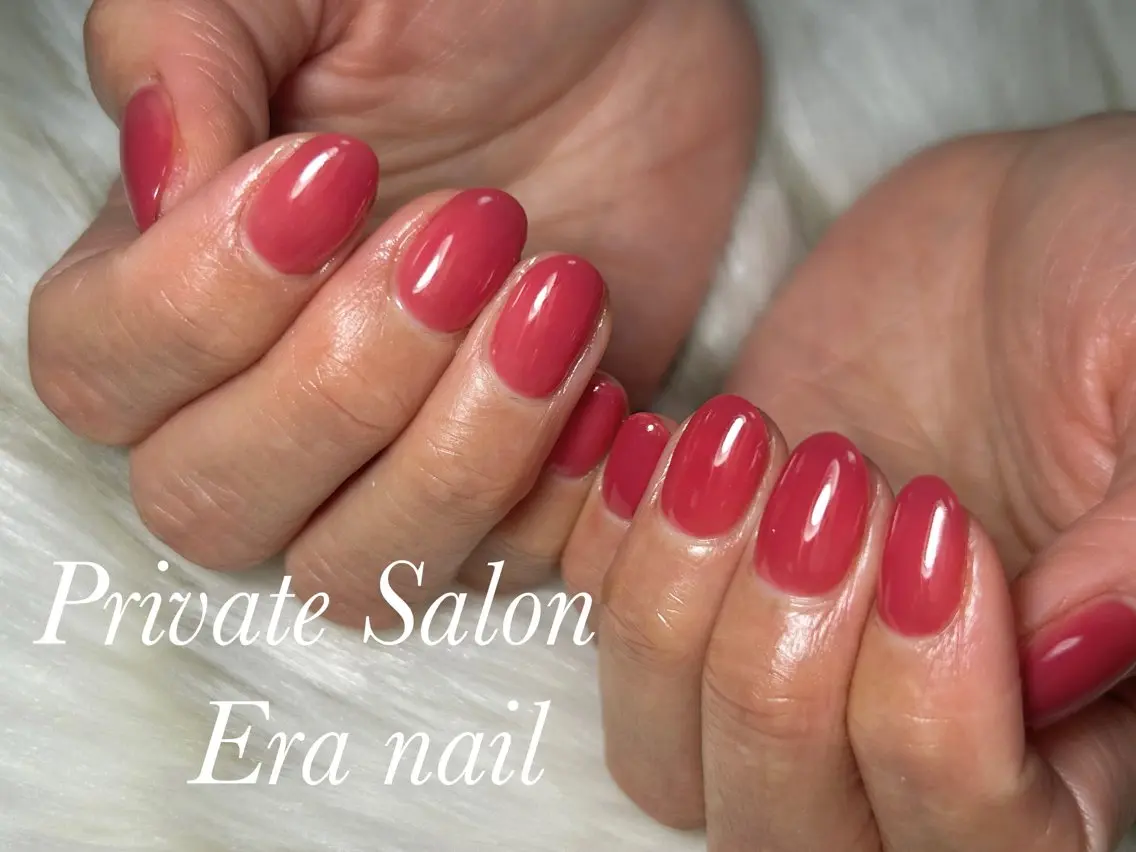 ネイル ワンカラーネイル ハンドネイル Era nailのネイルデザイン
