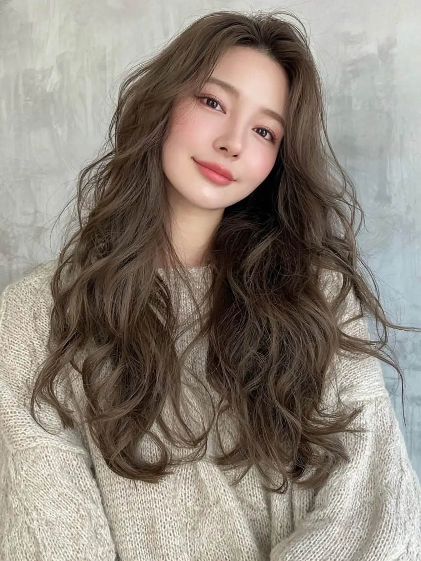 ミディアム カラー ヘアカラー トリートメント 池袋/カラー特化🎨 ロング料金なし🩵のヘアスタイル