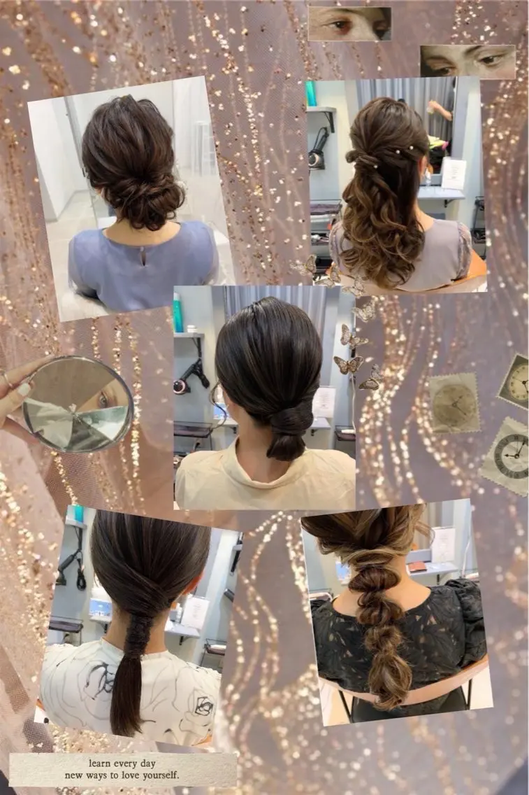短期急募‼️モデルレッスンの為‼️ヘアセット👈の写真