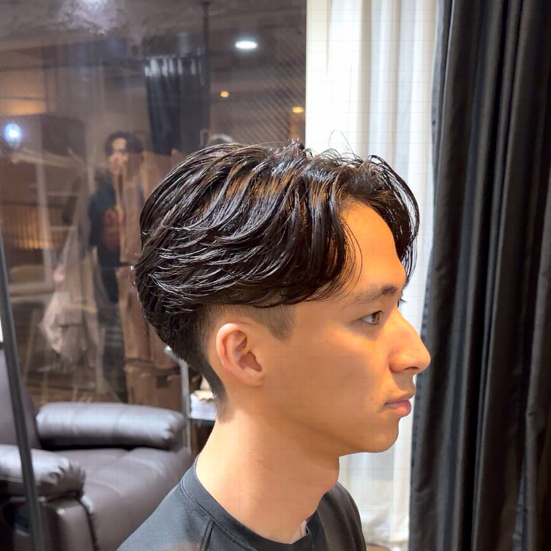 ショート メンズ カット パーマ 原田 黎也のヘアスタイル