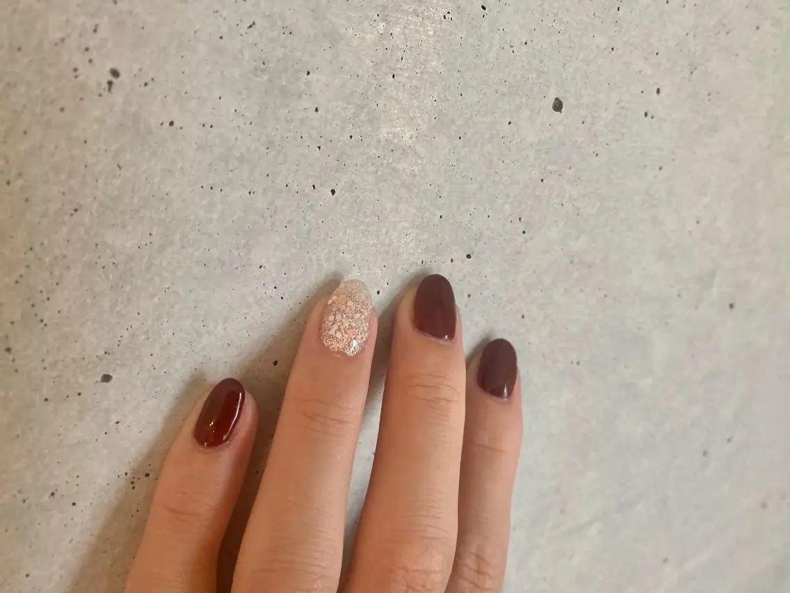 ネイル シンプルネイル ハンドネイル 苦楽園the she nailのネイルデザイン