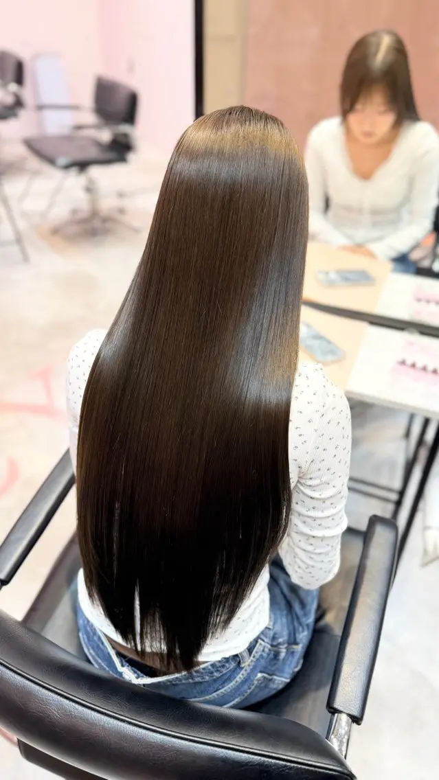 ロング カラー ヘアカラー 透明感/艶カラー 💘Hanaのヘアスタイル