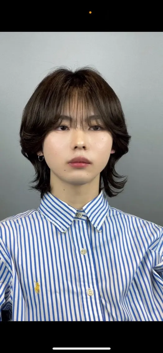 ミディアム ヘアアレンジ メンズ ヘアセット 韓国ヘアADOR HARUKIのヘアスタイル