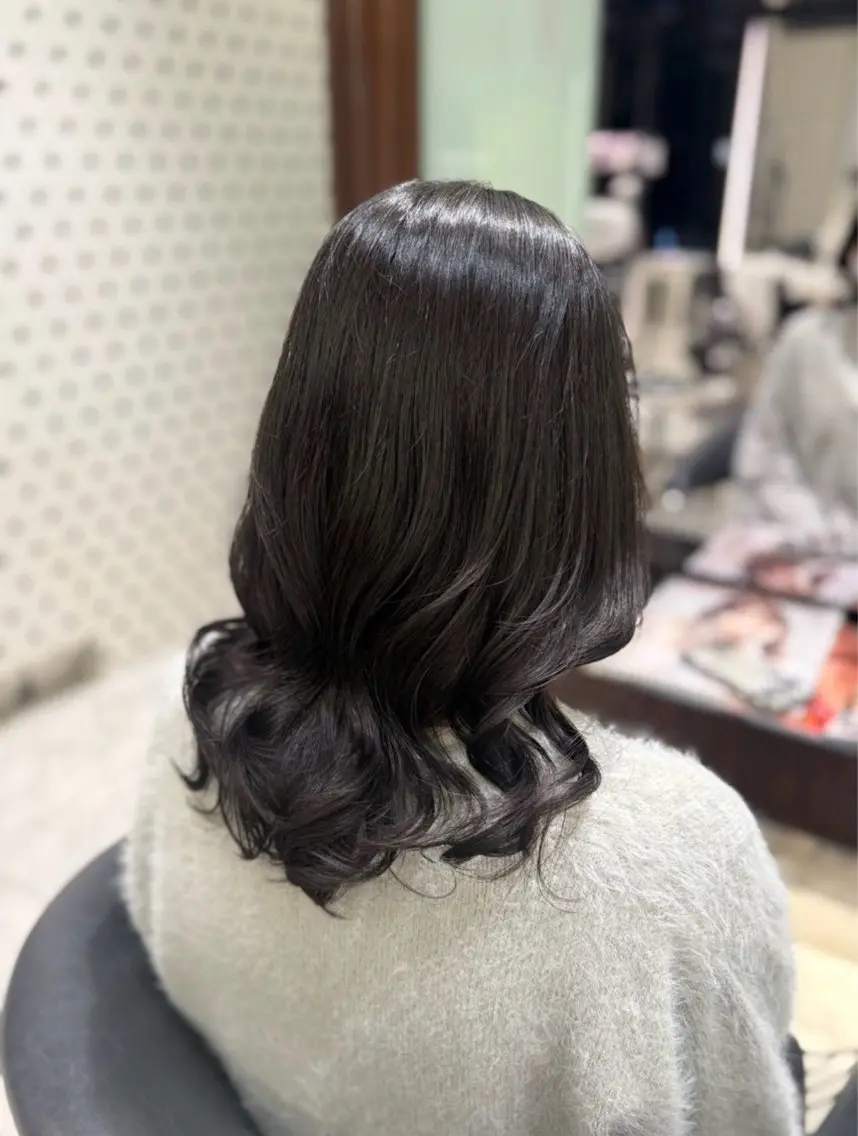 セミロング パーマ カット パーマ ボブ・ショート 🌻Yurinaのヘアスタイル
