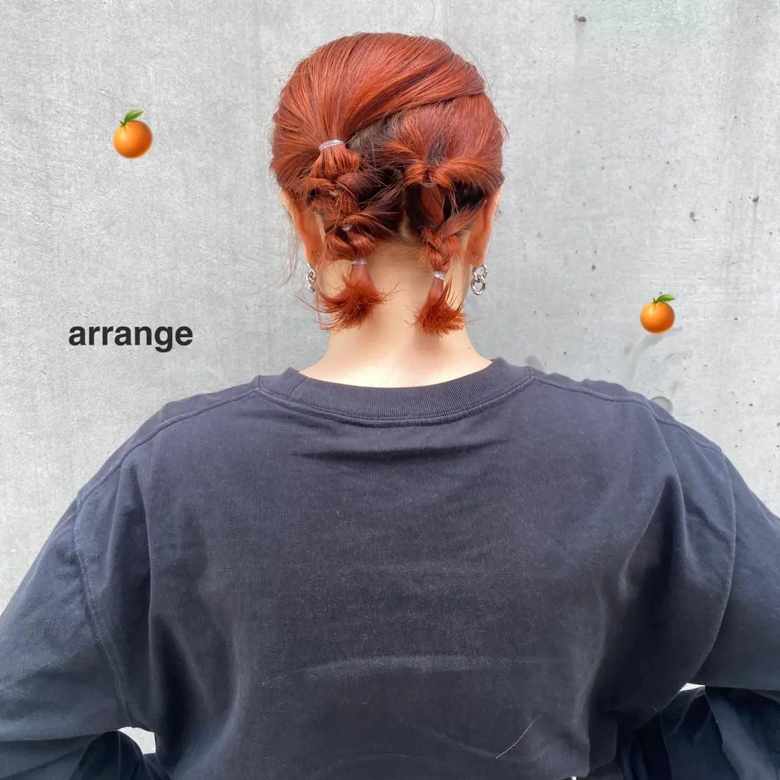 ミディアム ヘアアレンジ SOURCE 茶屋町　奥井杏奈のヘアスタイル