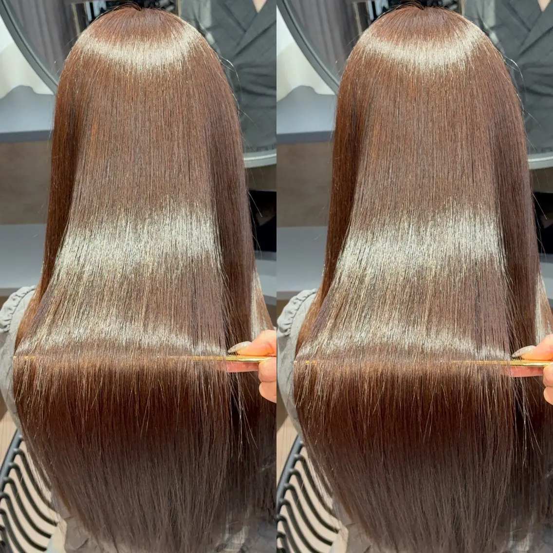 ロング カラー カット ヘアカラー トリートメント youres hairのヘアスタイル
