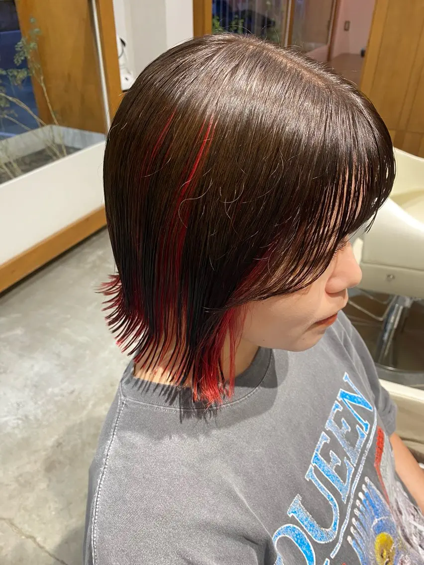 ミディアム 顔周りカット カット MIKU ／fulamのヘアスタイル