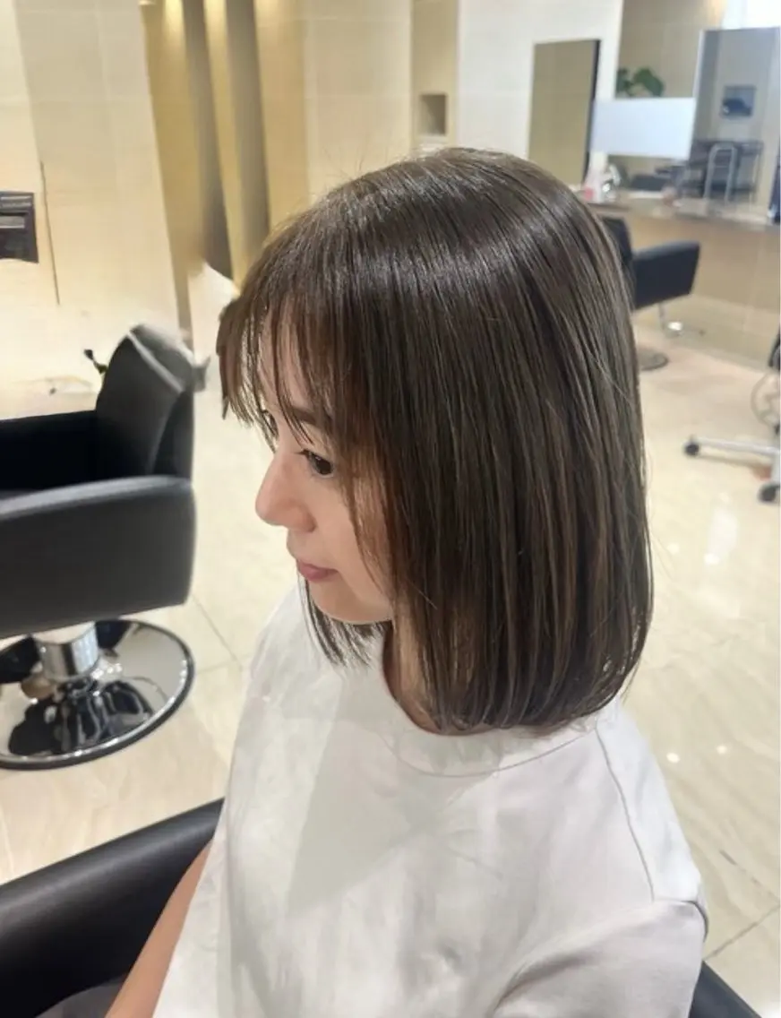 【大人女性♪】リタッチカラー+カット+髪質改善トリートメント　¥6,000の写真