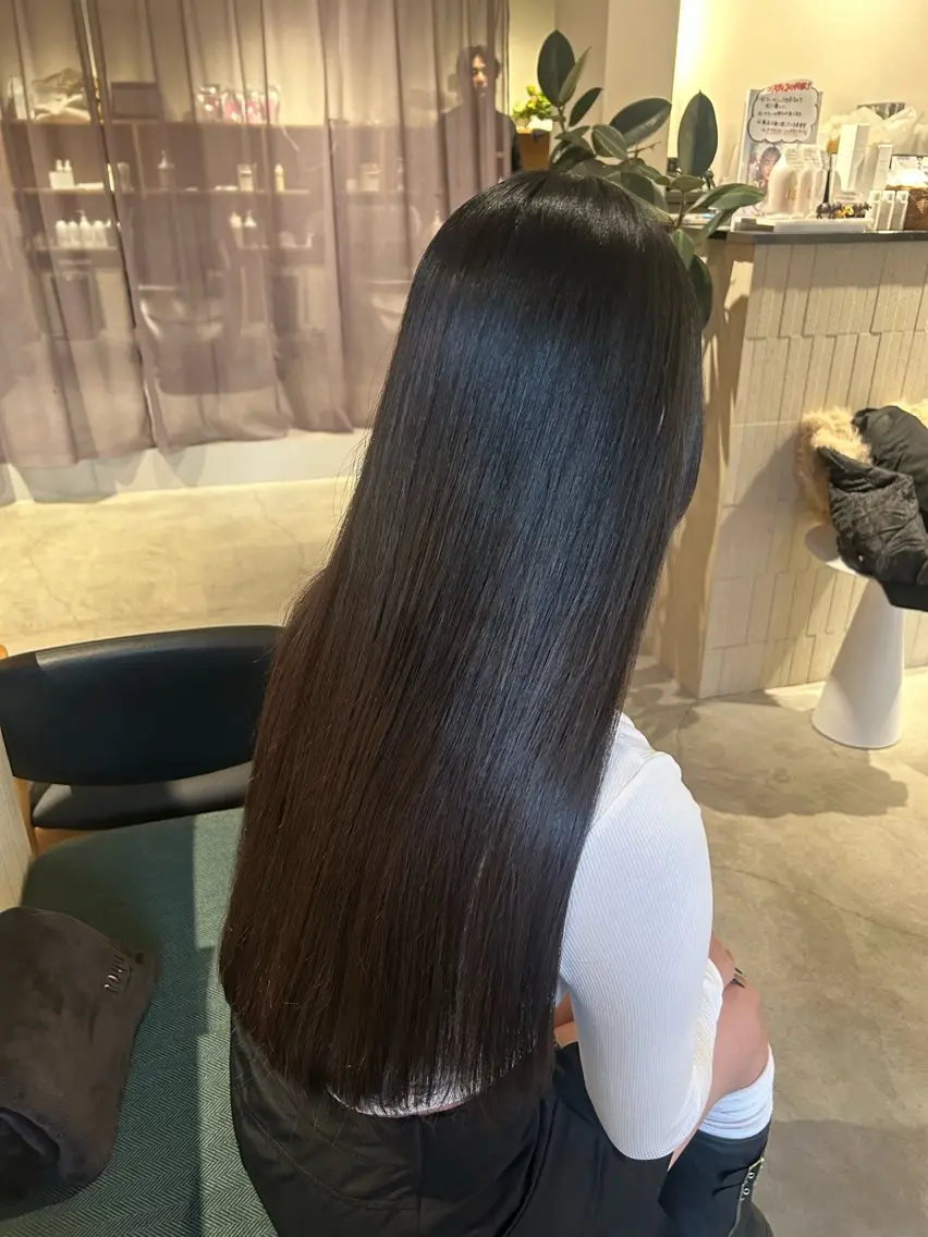 ロング 園田 朱理のヘアスタイル