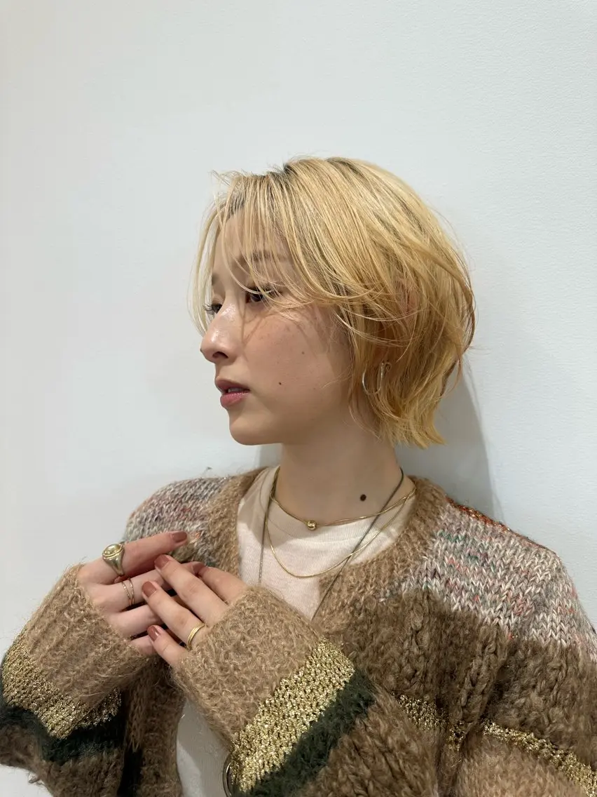 ショート カラー ショートヘア カット トリートメント ニシカワ ユズミのヘアスタイル