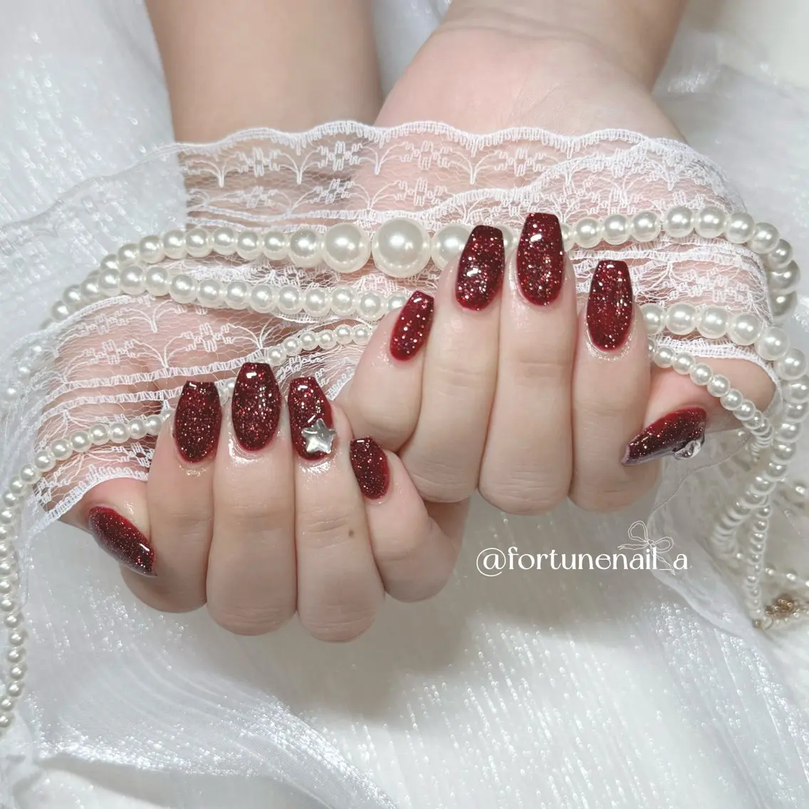 ネイル フラッシュネイル ハンドネイル ✩.*🎀 aoi🎀のネイルデザイン