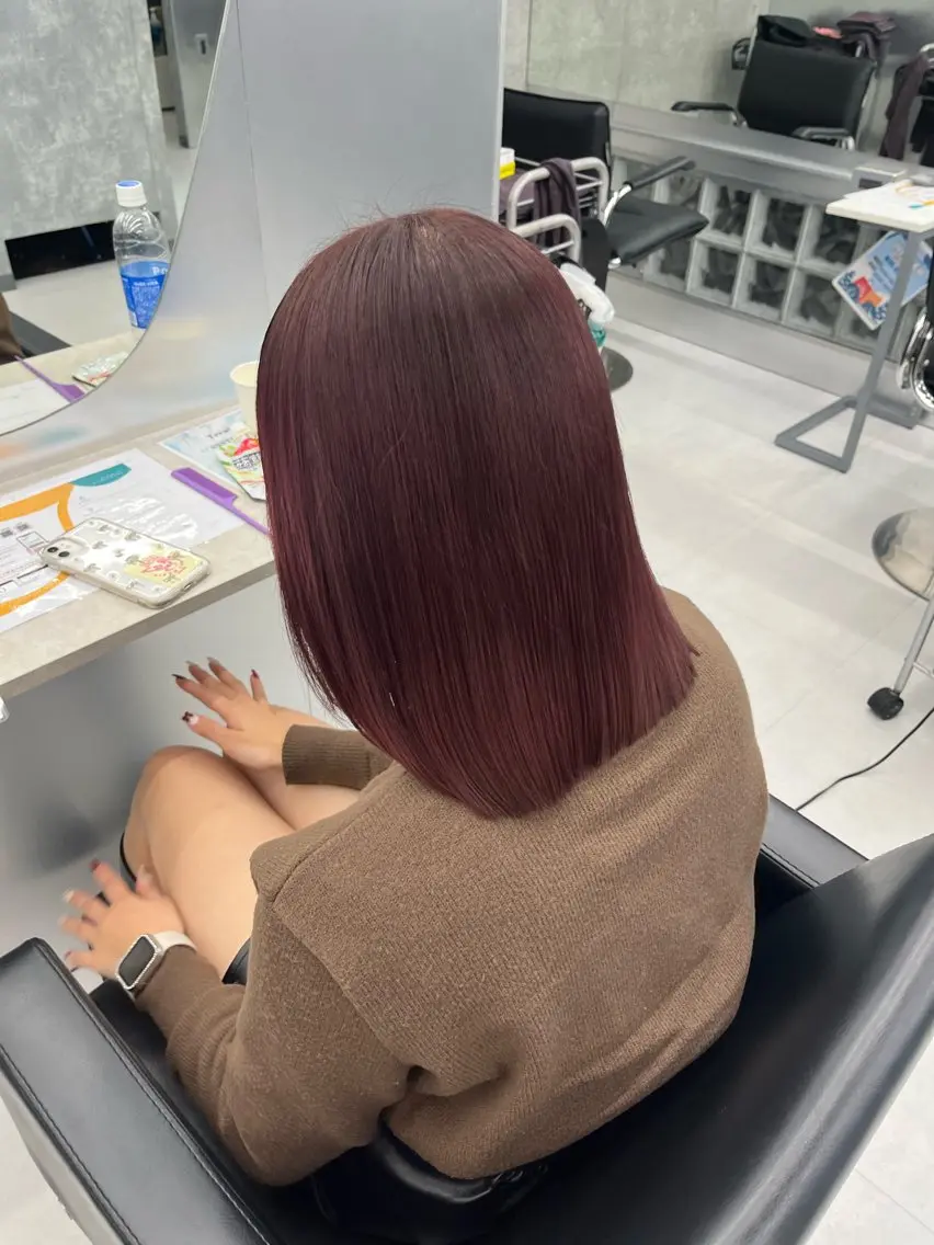カラー pink hair 🩷mayu🩷のヘアスタイル