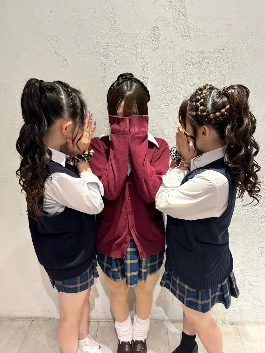 【🍒体育祭ヘアセット🍒】早朝ok!♡☀️飾りなしヘアセットのみ!の写真