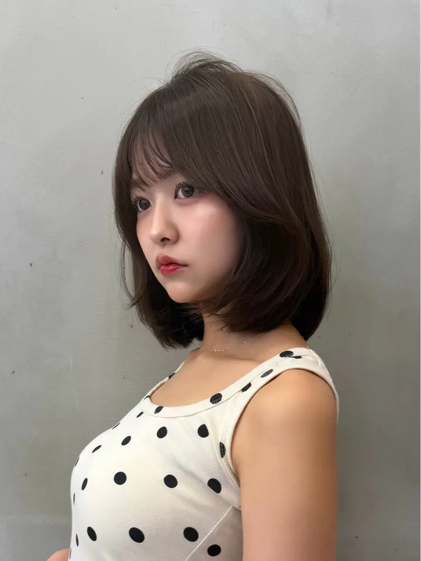 ミディアム カラー カット ヘアカラー トリートメント 🍀小川大輔🍀 ボブ/ブリーチ🥇のヘアスタイル