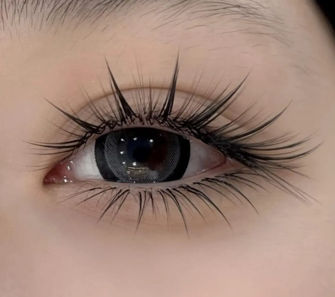 マツエク・マツパ 束感まつ毛 韓国風マツエク 下まつげエクステ ワンホンマツエク Akina&Eye lash🌼LED店のマツエク・マツパデザイン