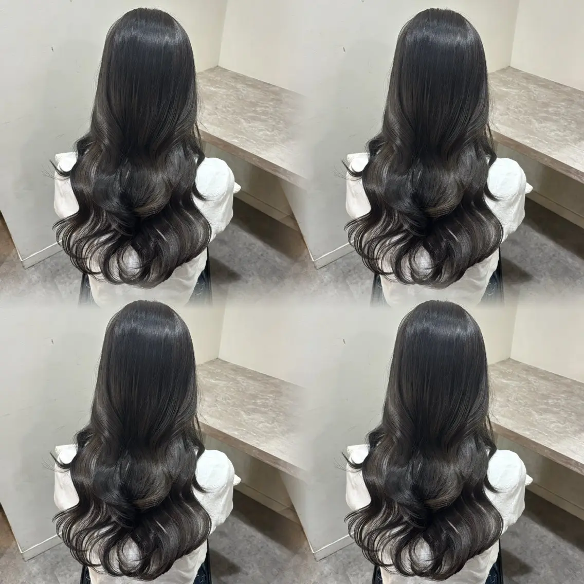 ロング カラー 透明感カラー グレージュ ラベンダーカラー ラベンダーグレー rise/ 激安ご案内中のヘアスタイル