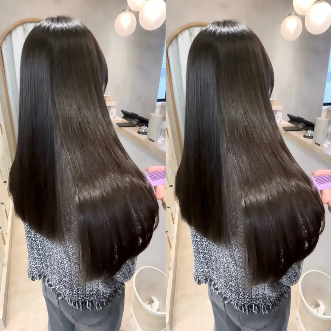 ロング 美髪矯正🧑‍🩰♡ 韓国ヘア🦋RUIのヘアスタイル