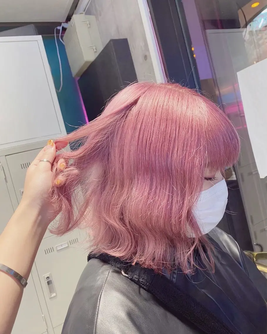 ミディアム カラー カット ヘアカラー トリートメント 💕ブリーチ/ヘアメ 🎀YUUKAのヘアスタイル