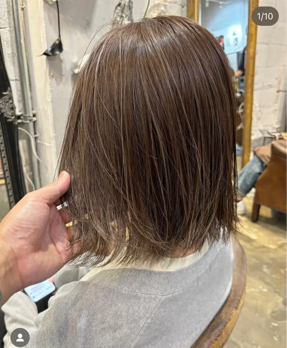 ミディアム ハイライト (店長)大畑 圭祐のヘアスタイル