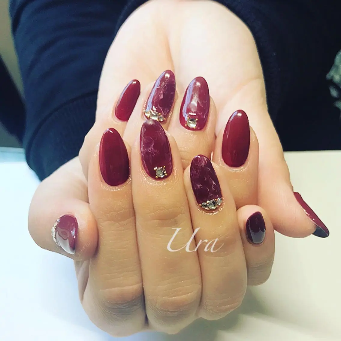 ネイル ボルドー UrakoNail 《nail》のネイルデザイン