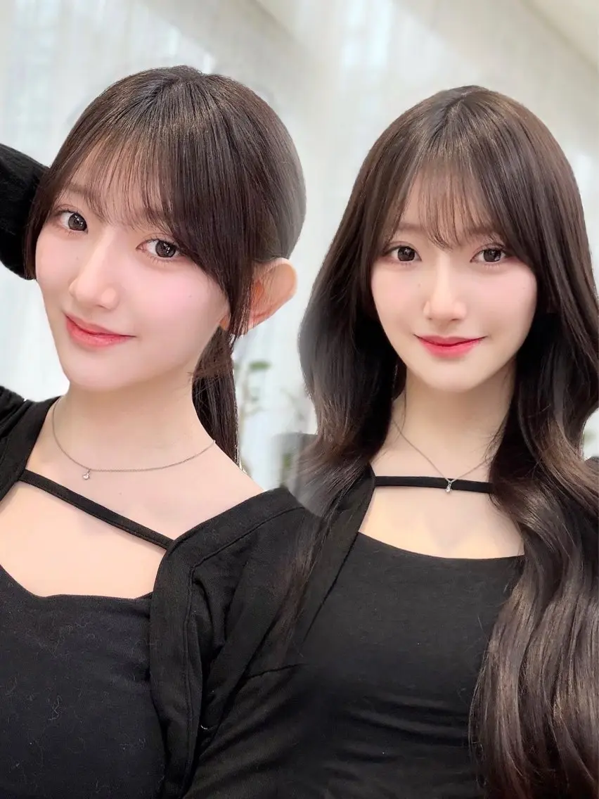 ロング 中顔面短縮 顔まわり新田大翔のヘアスタイル