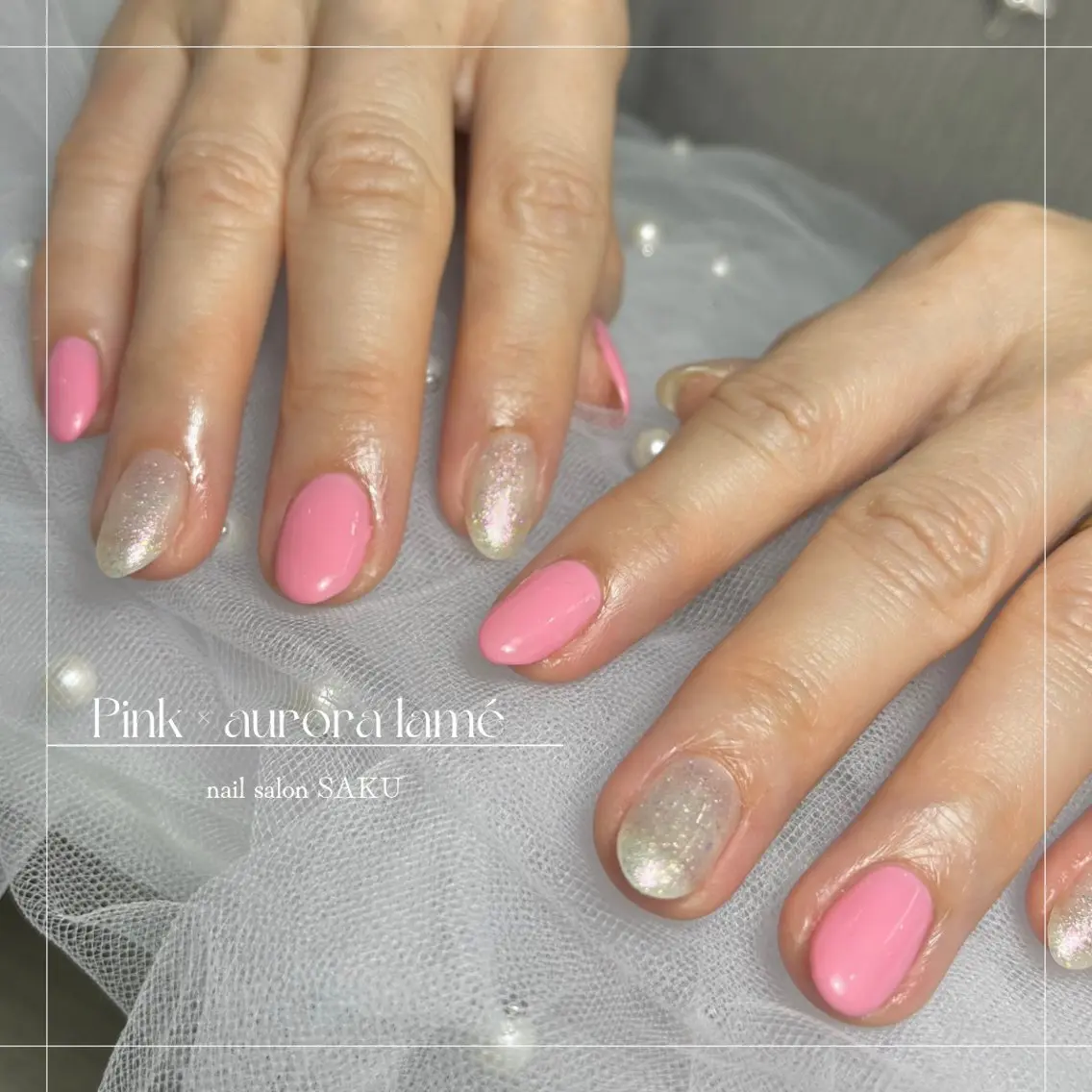 ネイル ニュアンスネイル シンプルネイル ハンドネイル SAKU nail 作島茜のネイルデザイン