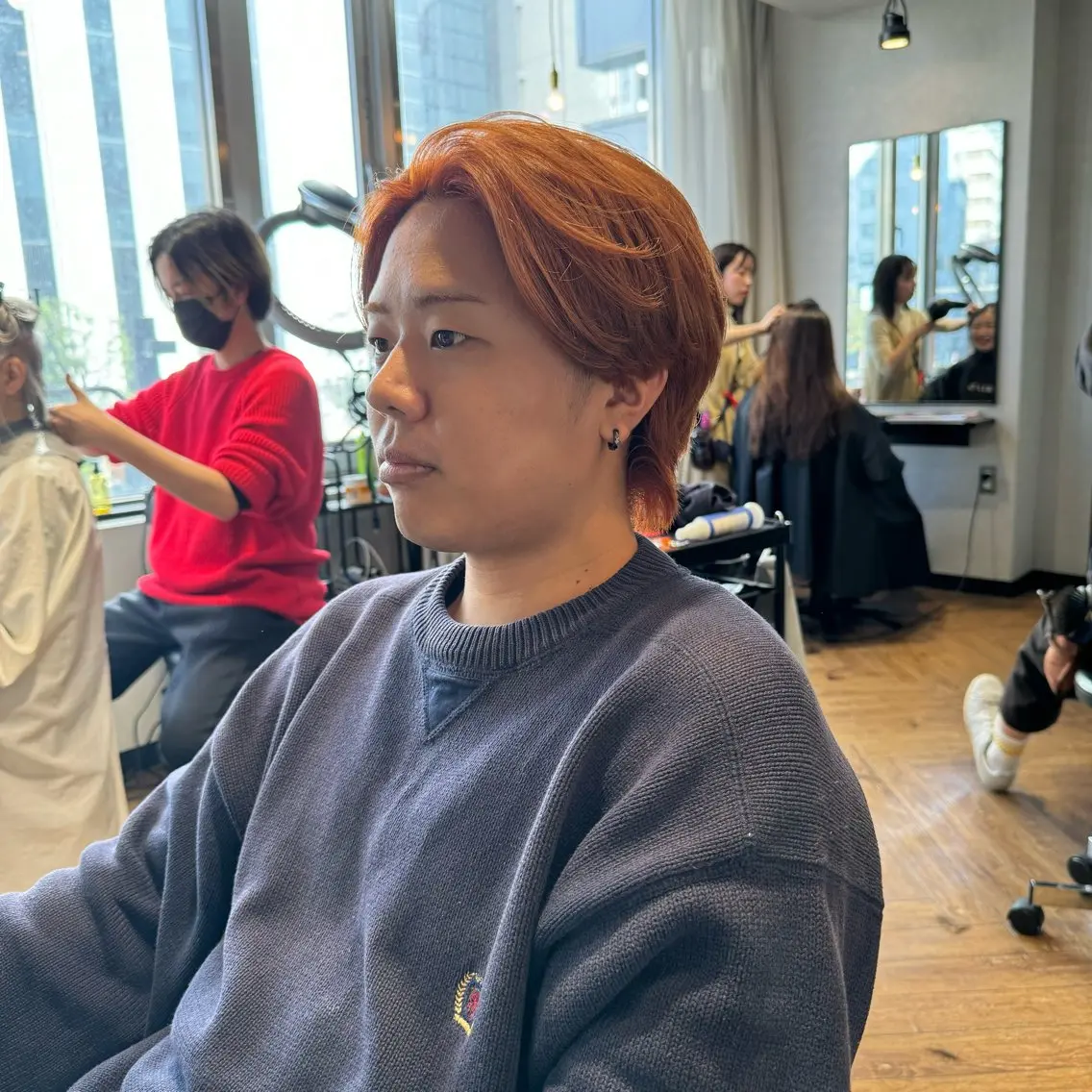 メンズ 檜谷 晴　顔周りカットのヘアスタイル