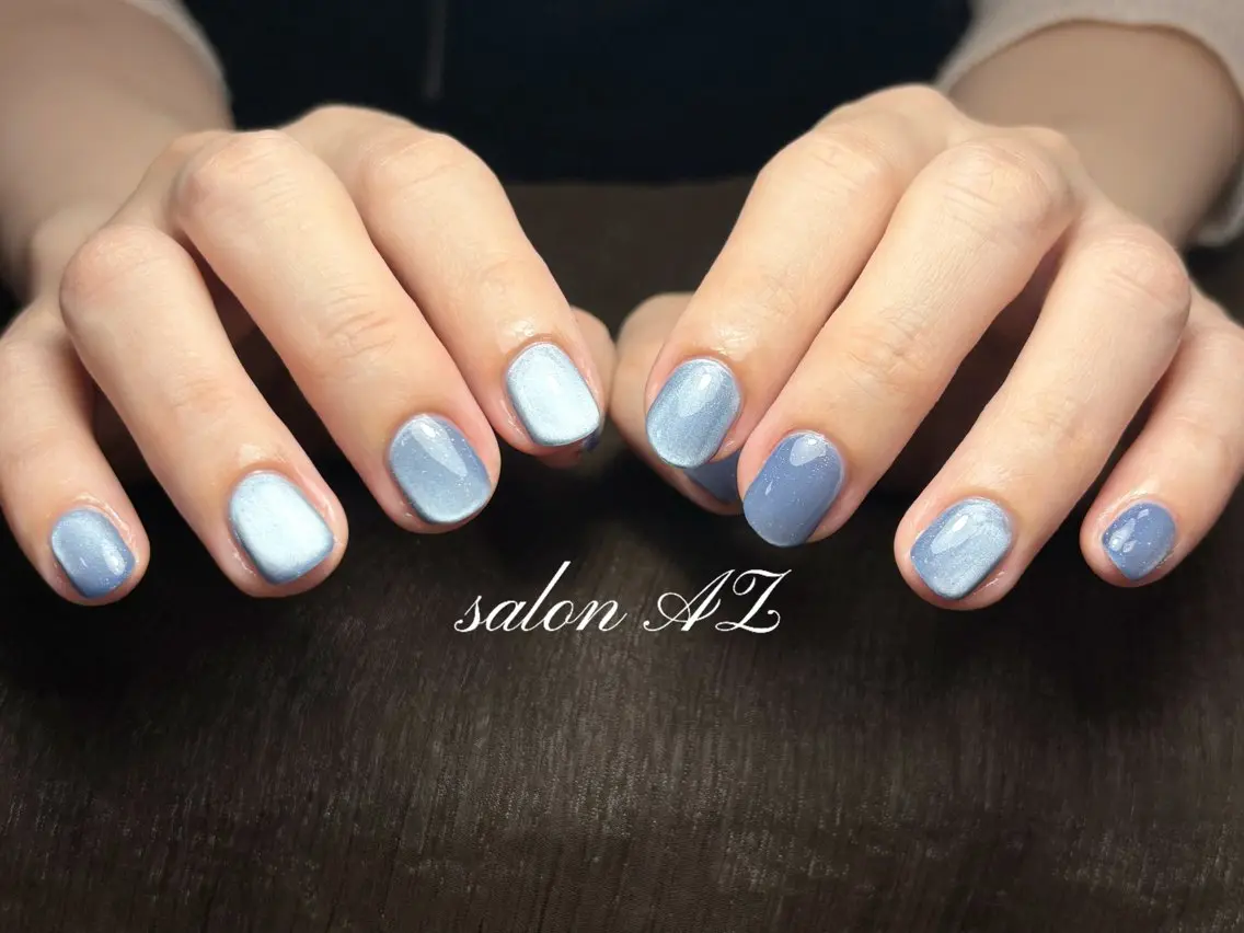 ネイル 長さ出し フットネイル フレンチネイル マグネットネイル ニュアンスネイル ハンドネイル salon AZのネイルデザイン