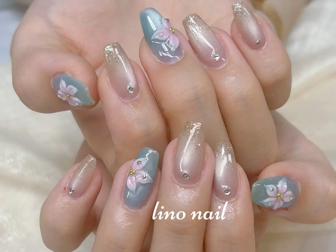 ネイル 持ち込み ハンドネイル Lino Nailのネイルデザイン
