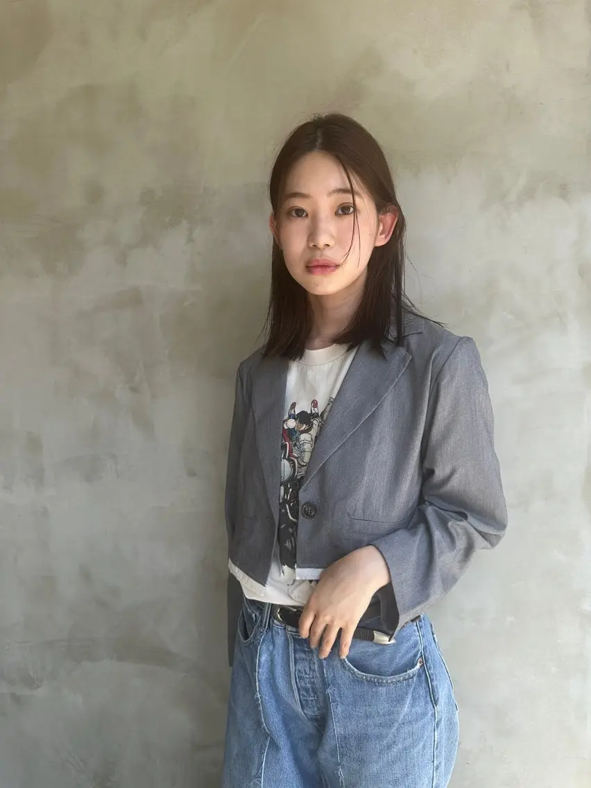ミディアム 山田 裕介のヘアスタイル