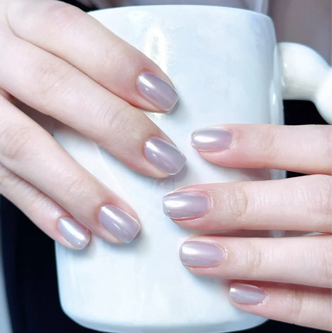 ネイル アートネイル オーロラネイル チークネイル フレンチネイル ガラスフレンチ ハンドネイル 🎀🎀YooLi Nail Salonのネイルデザイン