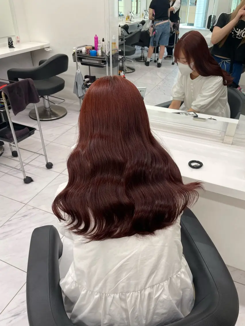 ロング カラー ヘアアレンジ ヘアカラー トリートメント ヘアセット 💗横浜美容室 💗HARUNAのヘアスタイル