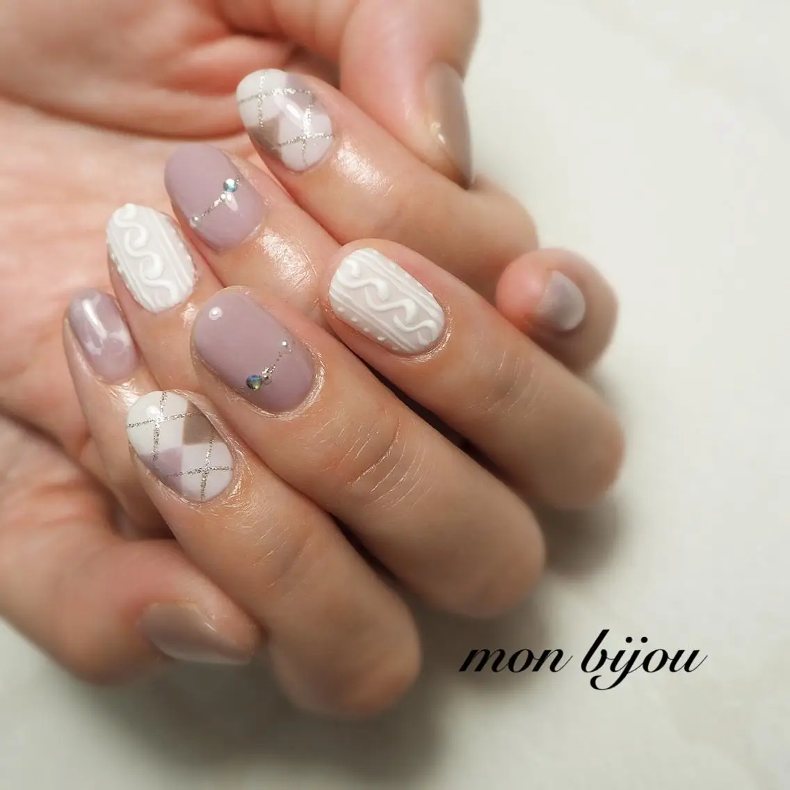 ネイル ハンドネイル ハンドケア mon bijou 坪井のネイルデザイン