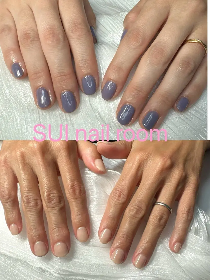 ネイル パープル SUI Nail Roomのネイルデザイン