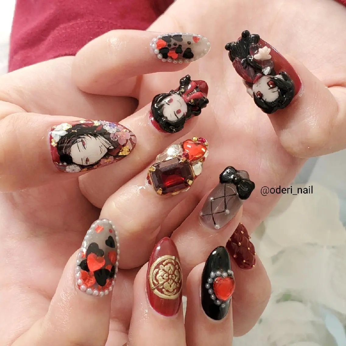 ネイル アートネイル ジェルネイル おで@ oderi_nailのネイルデザイン